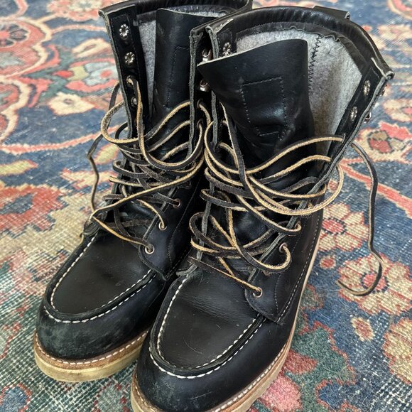 Red Wing Heritage Winter 8" Lined Moc Boots - Picture 1 of 16